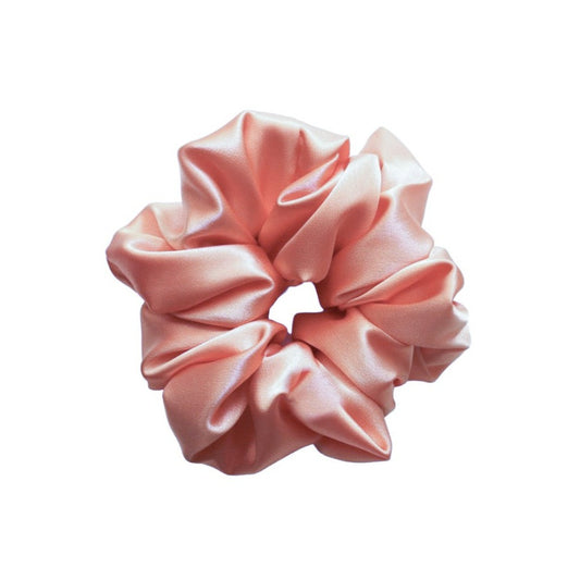 XXL Silk Scrunchies in Powdered Pink