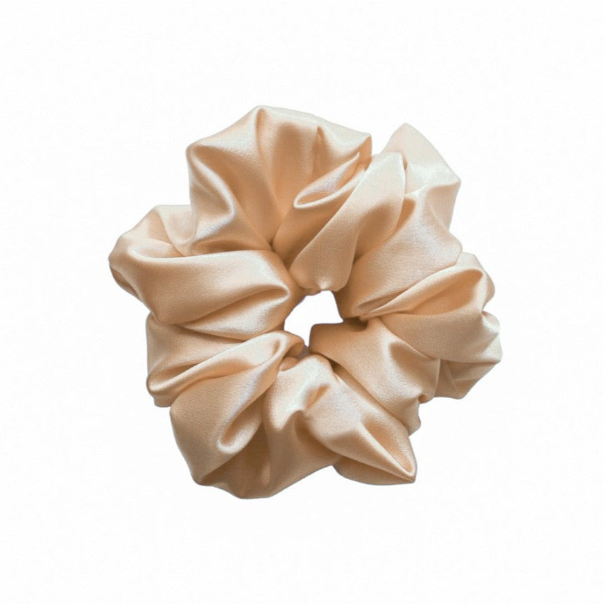 XXL Silk Scrunchies in Champagne