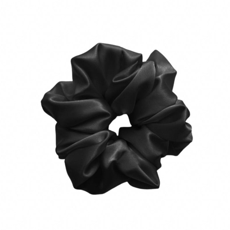 XXL Silk Scrunchies in Noire