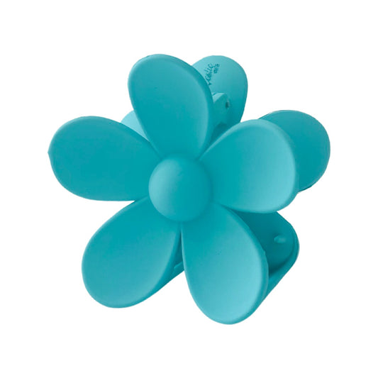 Flower Clip in Blue Lagoon